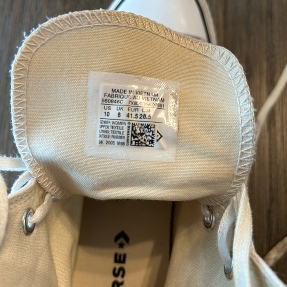 Women's Converse Chuck Taylor All Star Canvas High Platform Sneakers. Size 10. - Picture 6 of 11